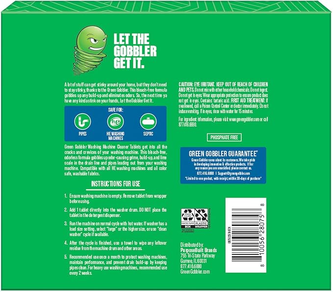 Green Gobbler Washing Machine Cleaner Tablets - Image 9