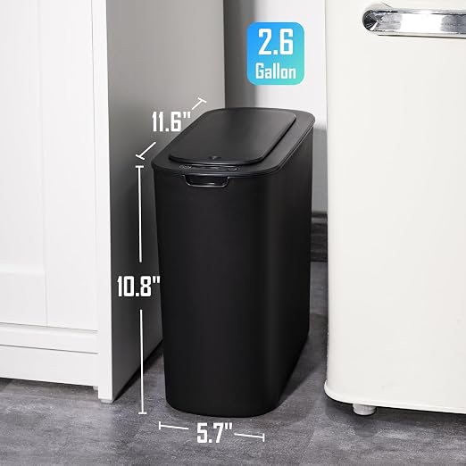 Cesun Automatic Motion Sensor Black Bathroom Trash Can - Image 7