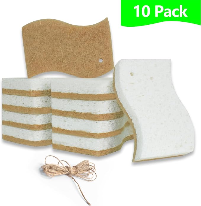 Eco Friendly Cellulose Compostable Biodegradable Kitchen Clean Sponges - Image 6