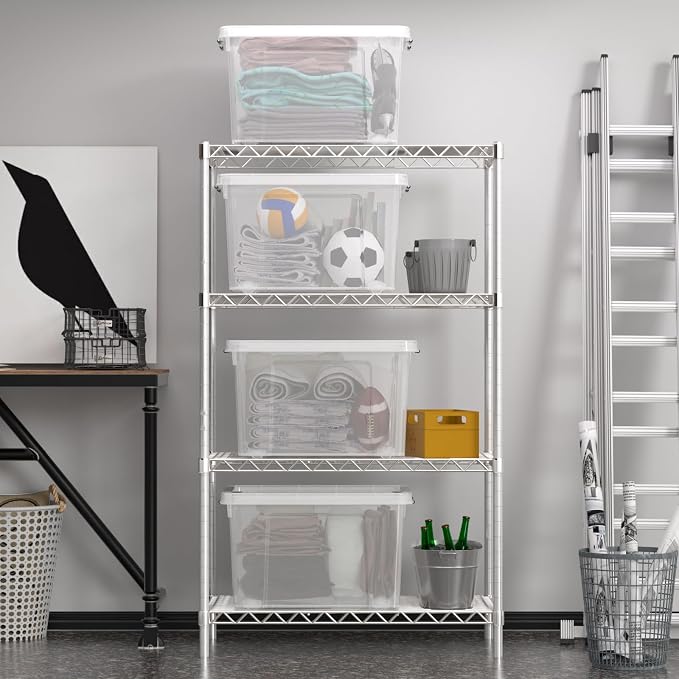 Zopnny 52 Quart Stackable Plastic Storage Bins - Image 7