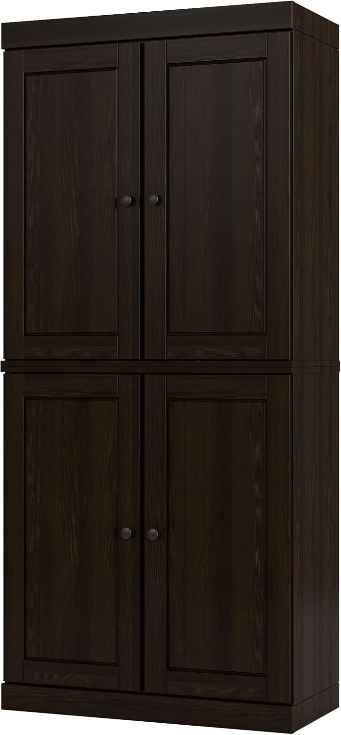 Palace Imports Solid Wood Tall Bathroom Storage Cabinet - 71.5" H x 32&q...