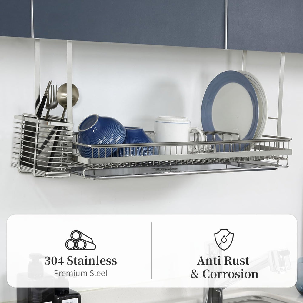 INEX Attaching Dish Rack (Stainless Steel, 12.2" H x 31.9" W x 9.8&...
