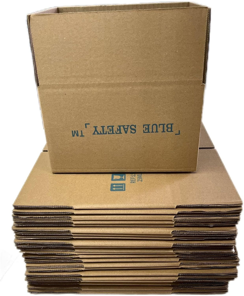 Shipping Boxes Mailers 8x5x6 inches, Corrugated Cardboard, Small Packing Kraf...