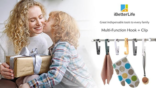 iBetterLife 4Pcs Laundry Hooks Clips Hanger - Image 2