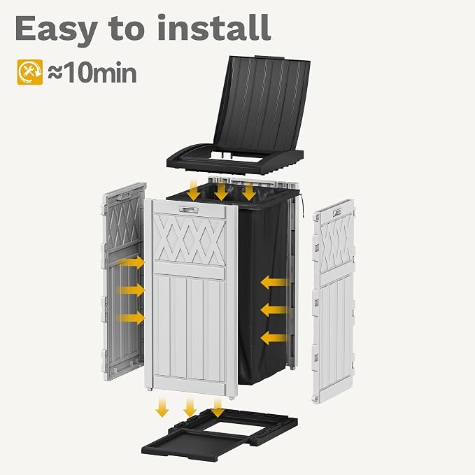 DWVO 36-Gallon Outdoor Trash Can - Image 9