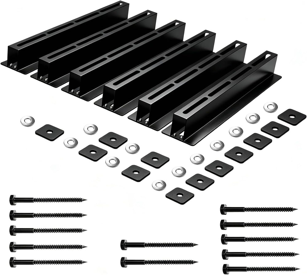 Garage Ceiling Storage Racks, Ceiling Mount Bin Holder, 6 Sets for 5 Bins