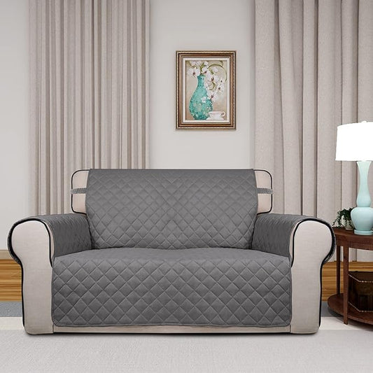 PureFit Reversible Quilted Sofa Cover, Water Resistant Medium Slipcover - Image 2
