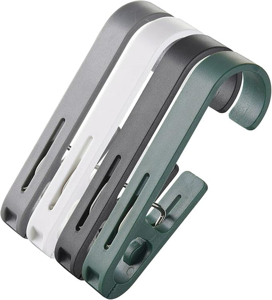Large Clothes Pins Towel Clips, Strong Plastic Clothes Hanger. S Hook - Image 2