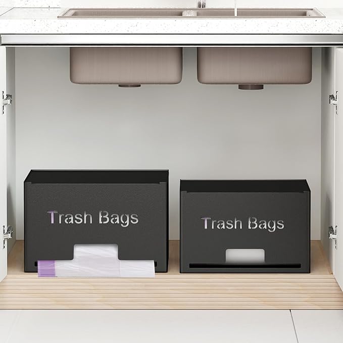 2-Pack Trash Bag Holder Dispenser, Stackable Garbage Bag Dispenser, Extra Large - Image 7