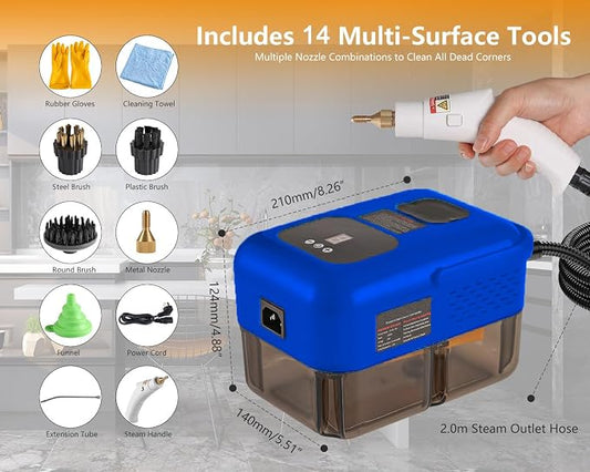 Handheld Steam Cleaner for Home, 2500W High Pressure Steamer for Cleaning - Image 2