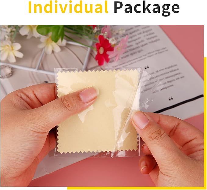 CATIFLIN 100pcs Premium Jewelry Cleaning Cloth, - Image 7