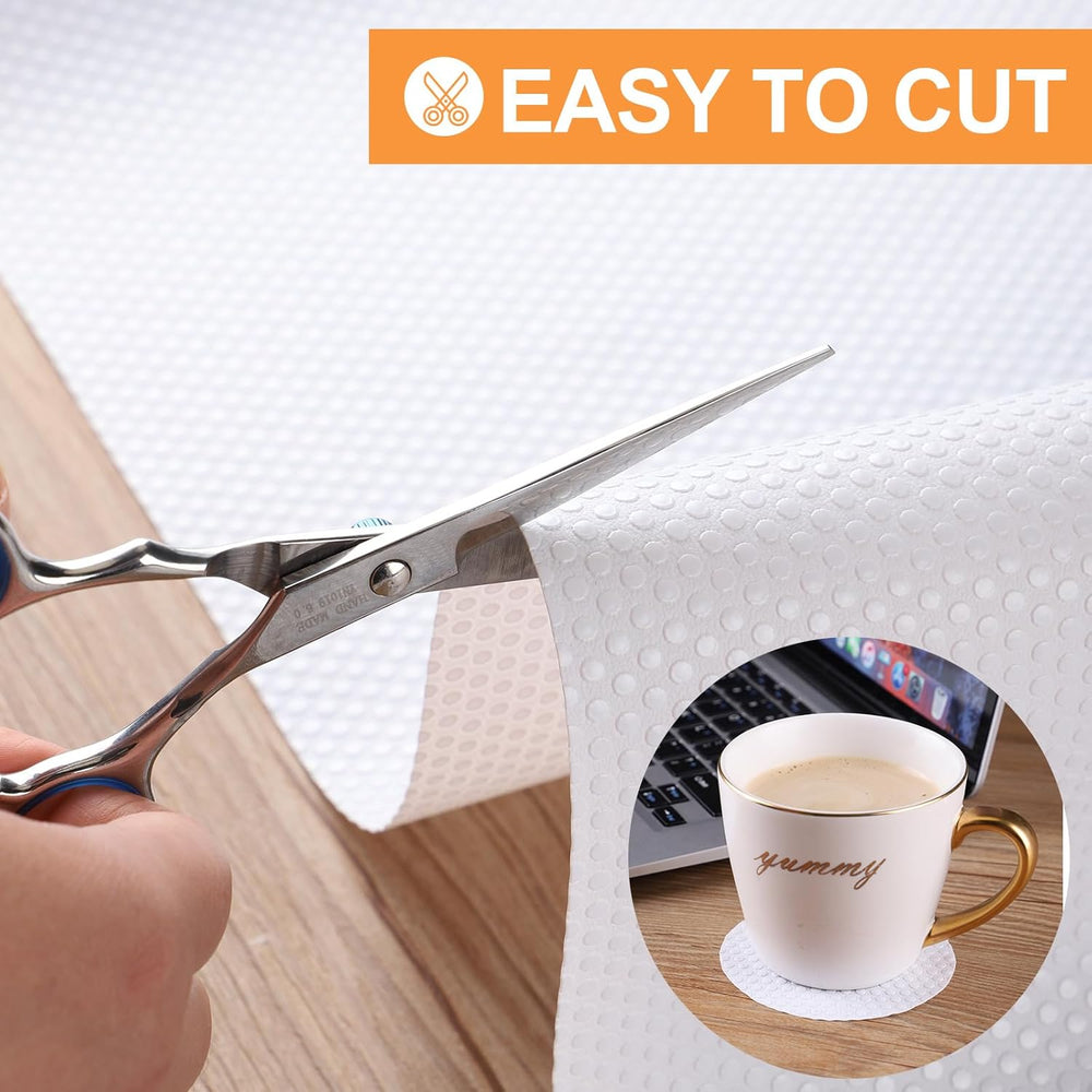 FLPMIX Shelf Liners for Kitchen Cabinets: 23" Wide Easy Cut Under Sink Mats
