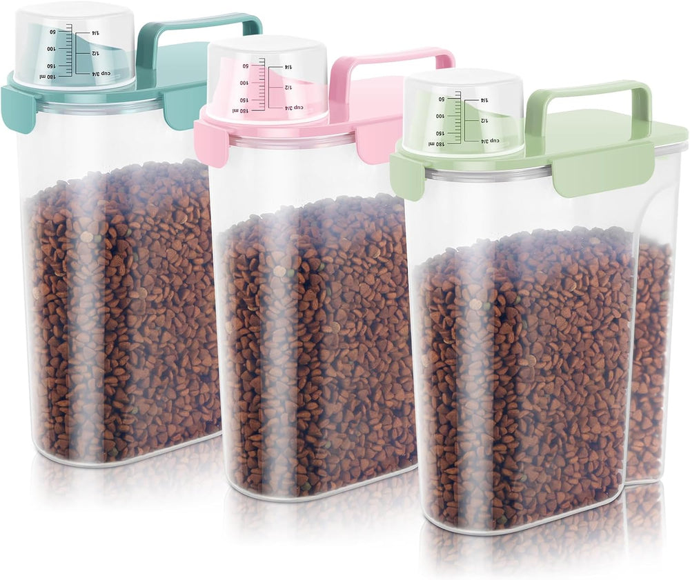 10-20Lbs Portable Cat Dog Food Storage Container with Upgraded Large Spout an...