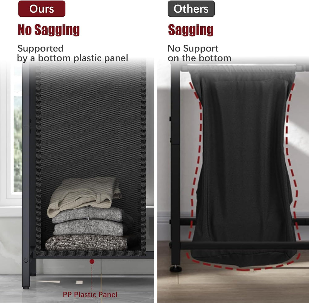 Huhote Laundry Hamper, double Laundry Basket, Laundry Sorter with Top Shelf &...
