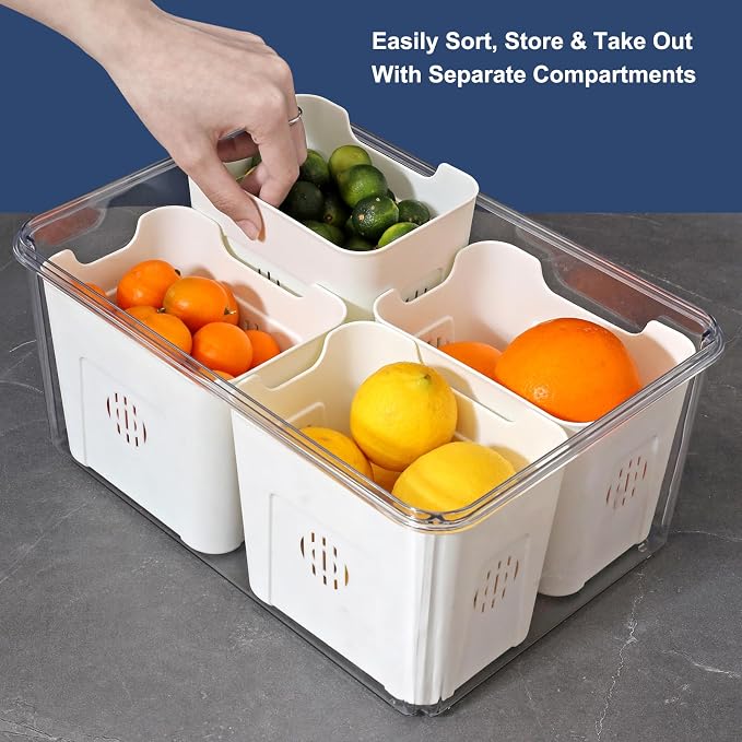 Taiuloo Airtight Fruit Storage Containers - Image 7