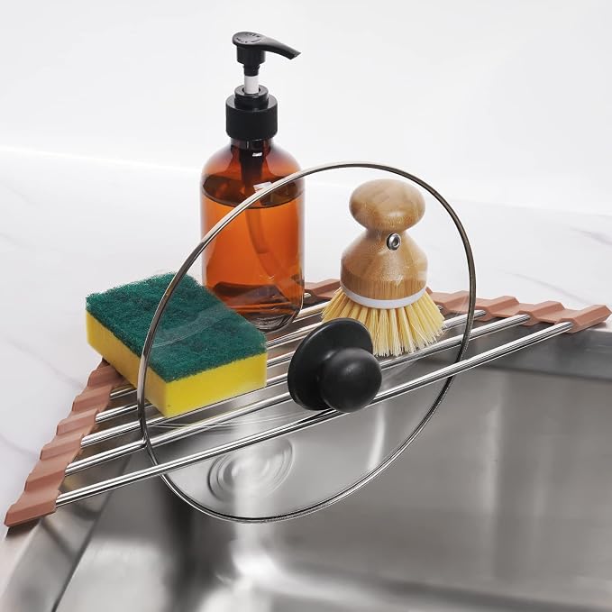 Tomorotec Triangle Roll-Up Dish Drying Rack - Image 9
