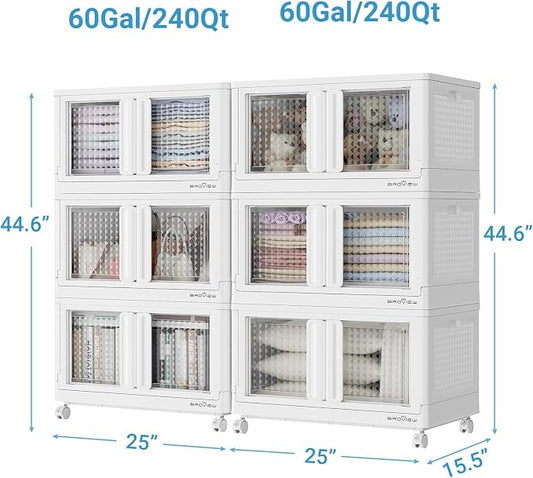 BROVIEW 120Gal Stackable Storage Bins - Image 2