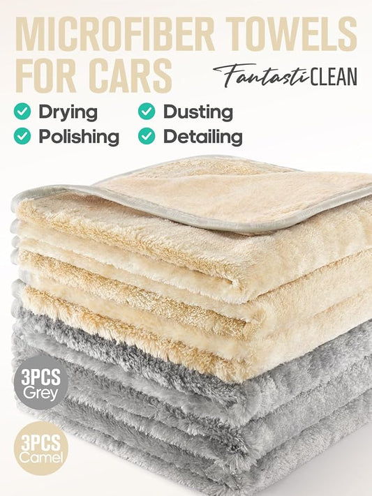 Fantasticlean Microfiber Car Detailing Towels, Car Drying Towel - Image 2