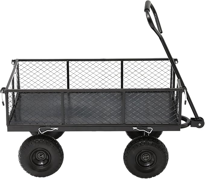 Garden Wagon Cart Heavy Duty 880 LBS Steel Utility Cart - Image 9