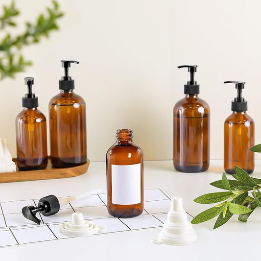 12 Pack Amber Glass Bottles 8oz - Image 2