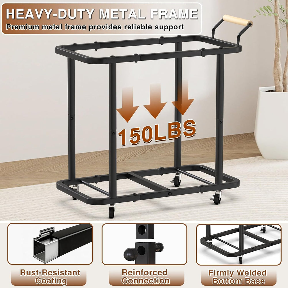 Rolling Laundry Hamper with Wheels, Laundry Hamper 3 Section with Lid Gray