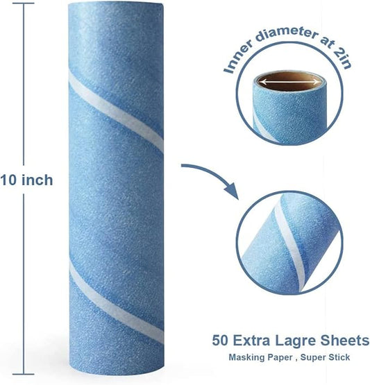 Leo 10-Inch Wide Lint Roller Refills, 6 Rolls - Image 2