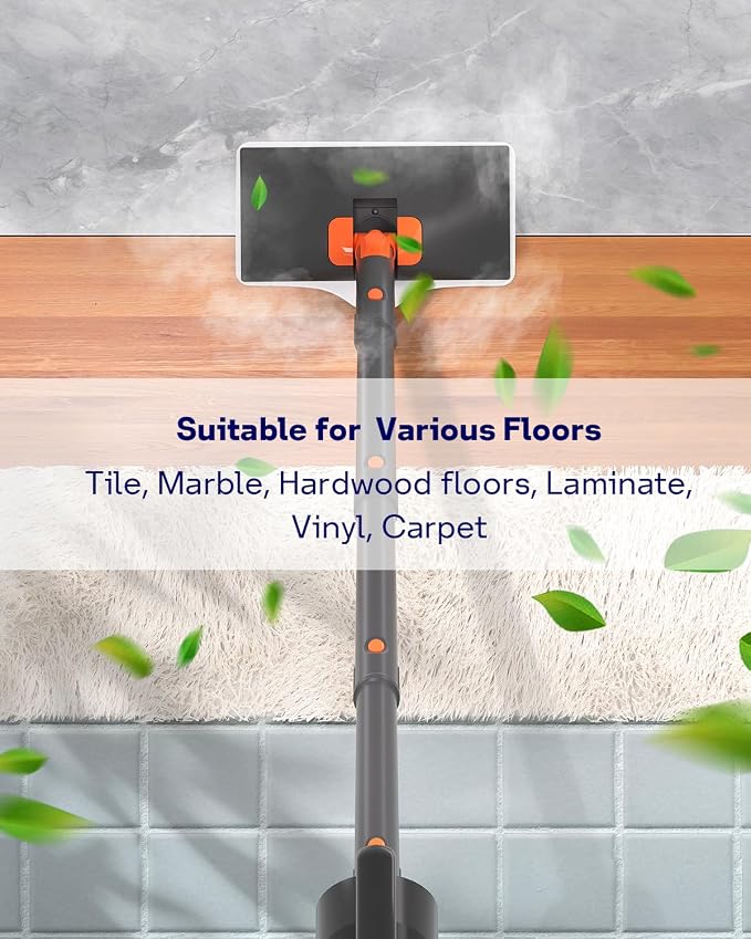 Steam Mop Cleaner with Detachable Handheld Steamer, 20 in 1 Wired Steam Cleaner - Image 6