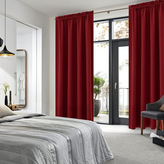 DWCN Christmas Blackout Curtains Room Darkening Thermal Insulated Bedroom - Image 2