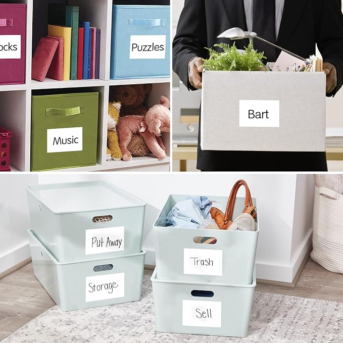 Joyberg Storage Box Labels, Tear-Resistant, No Residue, - Image 7