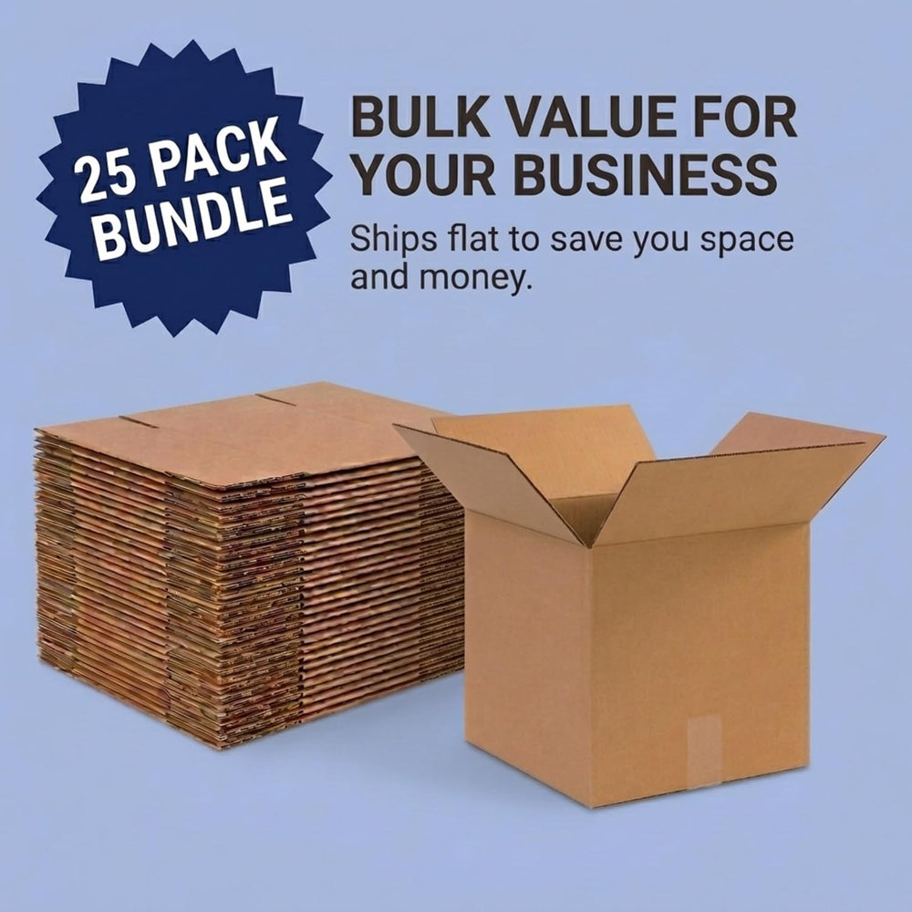 BOX USA Cube Shipping Boxes 12"L x 12"W x 12"H (25-Pack) - Sma...