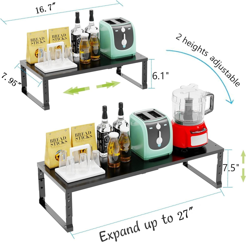 Jojocross Expandable Stackable Spice Rack Organizer for Kitchen Cabinet,Adjus...
