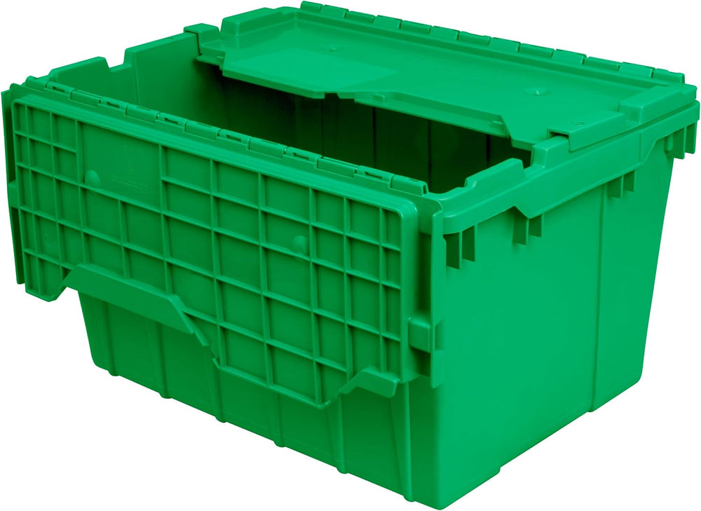 Akro-Mils 39120 Industrial Lidded Plastic Storage Container, Nesting and Stac...