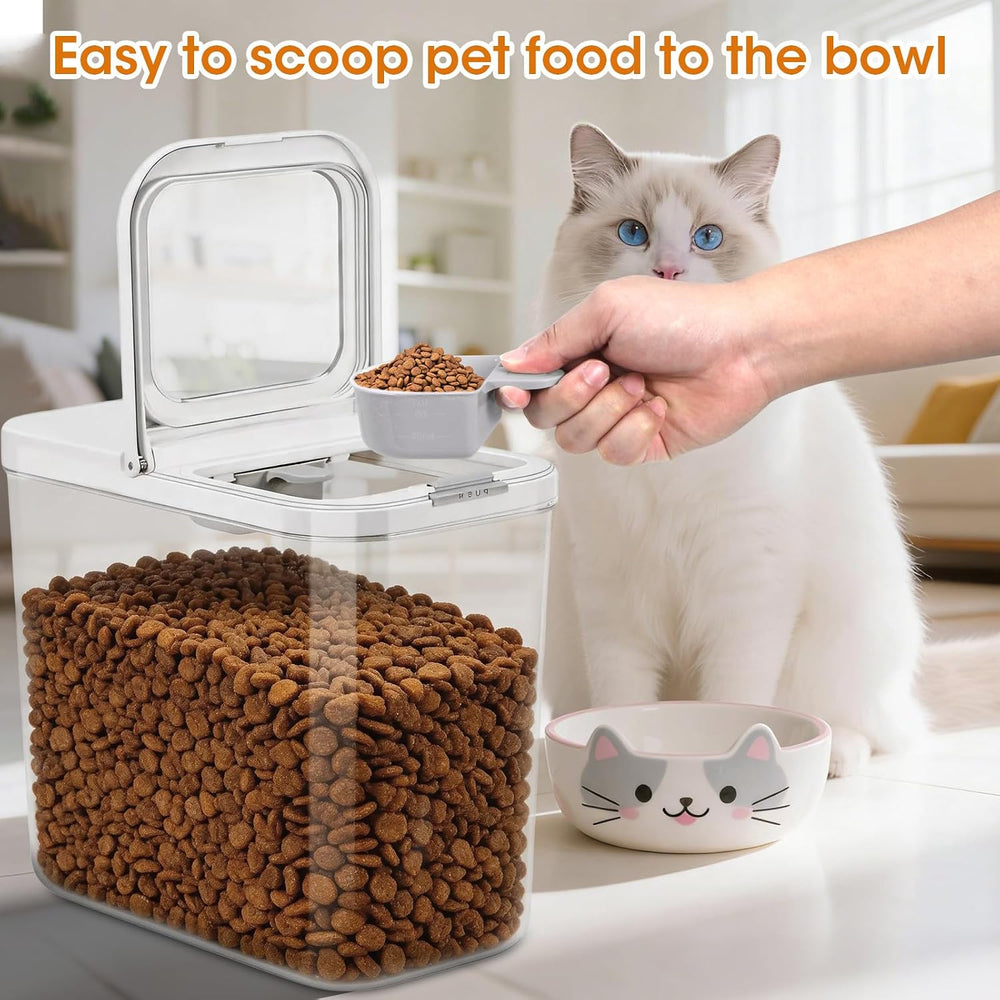 TBMax Dog Cat Food Storage Container 12Lbs with Airtight Flip-up Lid, Large P...