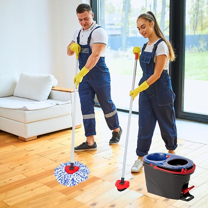 Mop Heads Replacements for OCedar RinseClean 2 Tank Spin Mop System, Mop - Image 7