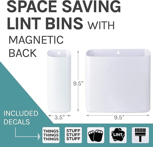 JS Jackson Supplies White Lint Bin - Image 2