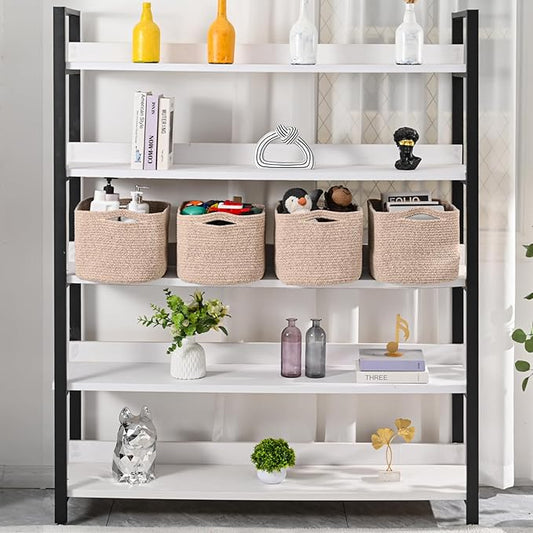 Storage Baskets for Organizing & Shelves, Woven Cotton Rope Organization Bins - Image 2