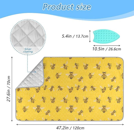 Yellow Bees Honey 01 Ironing Mat - Image 2