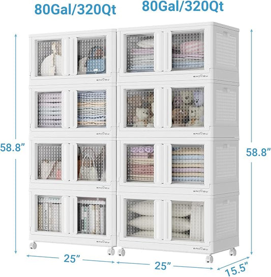 BROVIEW 160Gal Stackable Storage Bins - Image 2