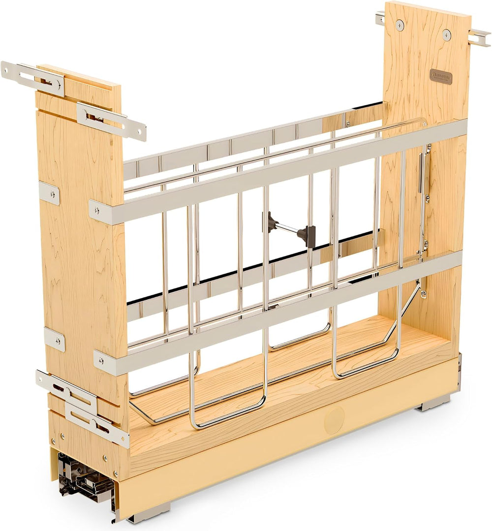 Rev-A-Shelf Pullout Bakeware Organizer w/Soft-Close, Min Opening 5.5" Wide