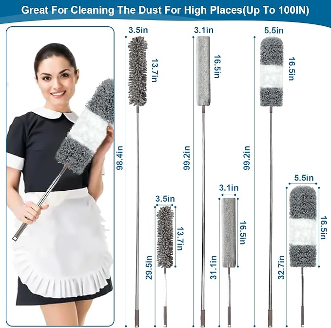 Microfiber Duster, Reusable Bendable Dusters, Washable Lightweight Dusters - Image 7