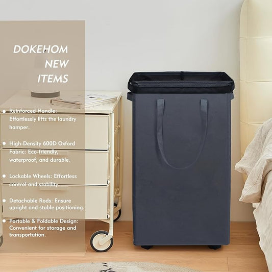 DOKEHOM 90L X-Large Laundry Basket - Image 2