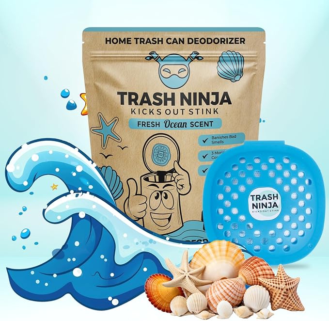Trash Ninja Trash Can Deodorizer – Stick-On Air Freshener - Image 9