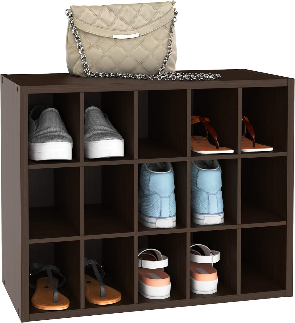 ClosetMaid 15 Cube Stackable Storage Organizer for Shoes, Bags, Crafts, Hobbi...