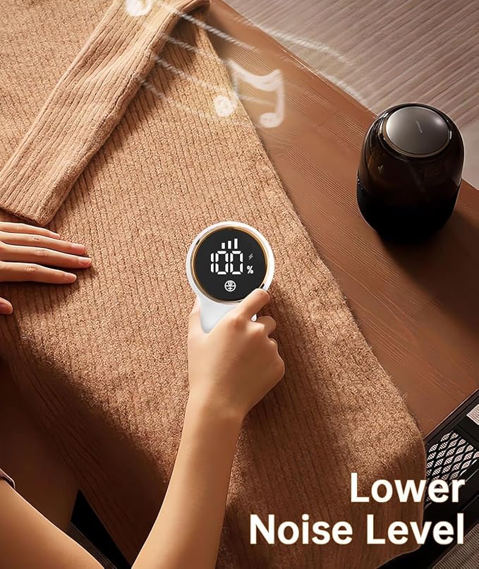 Rechargeable Fabric Shaver, Lint Remover, 3-Speed Sweater Shaver - Image 7