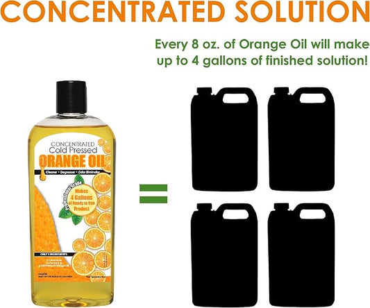 Cold Pressed Orange Oil Concentrate | 8-ounce Professional Grade All-Purpose - Image 2