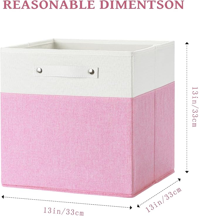 13 x 13 Inch Fine Linen Storage Bins