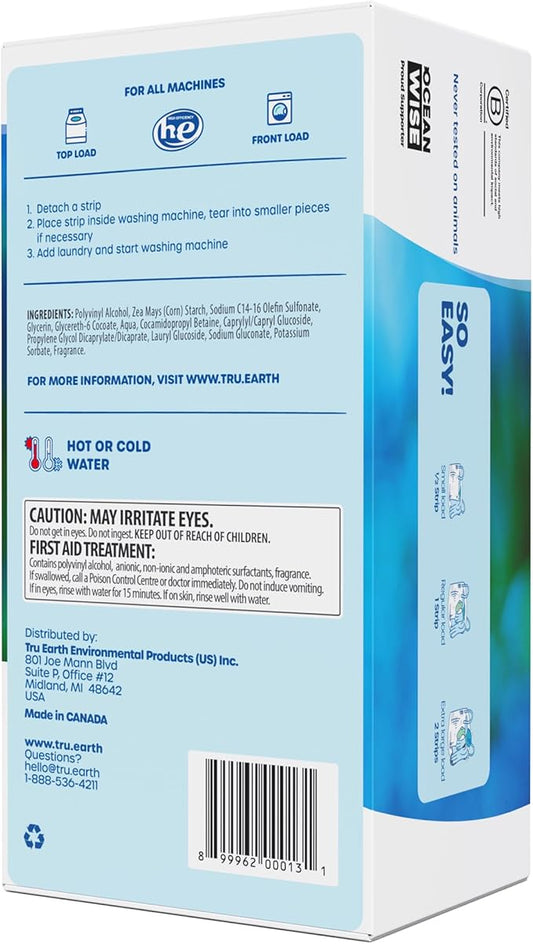 Tru Earth Compact Dry Laundry Detergent Sheets, Travel Sheets - Image 2