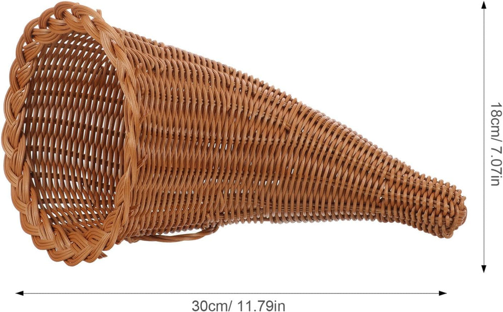 jojofuny Fall Cornucopia Basket: Thanksgiving Horn of Plenty for Harvest Autu...