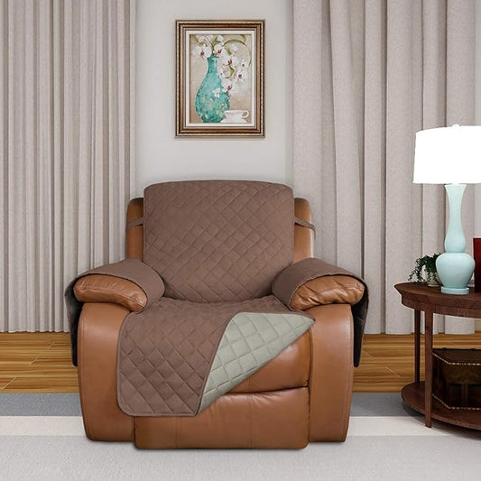 PureFit Reversible Quilted Sofa Cover, Water Resistant Slipcover Furniture - Image 2
