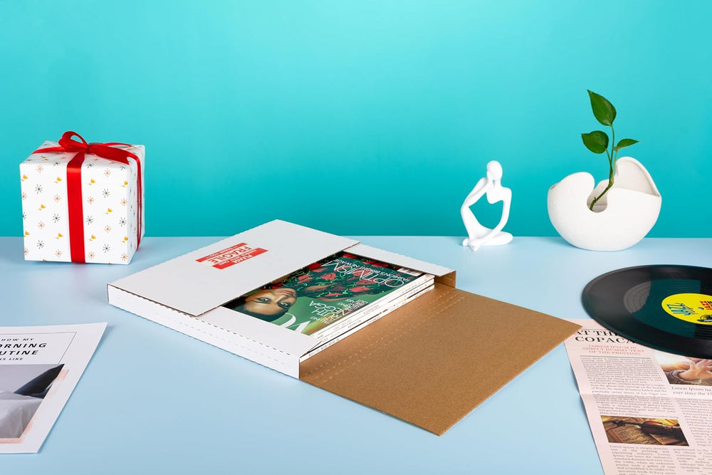 12.8x12.8x1 inch Shipping Boxes, Vinyl Record LP Mailer, 25-Pack